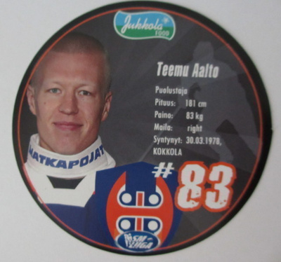 Teemu Aalto Tappara pyöreä kiekkojuustokortti