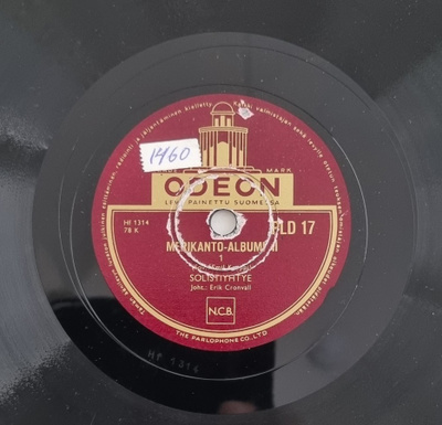 Savikiekko 1940 - Solistiyhtye - Odeon PLD 17
