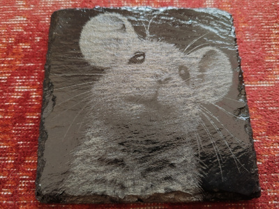 Laserkaiverrettu Mukinlalunen Luonnonkivi Hiiri