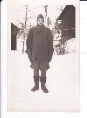 VANHA Valokuva Lentäjä Postikorttikoko 1920-l