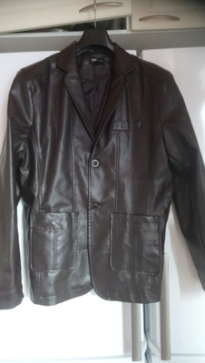 CNC Homme nahkatakki koko 54/XXL ruskea bleiseri.
