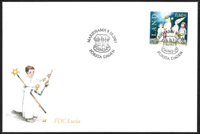 FDC Åland 2003  Lucian päivä  LaPe ÅL 227