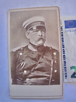 VANHA CDV Valokuva Otto von Bismarck 1870-l