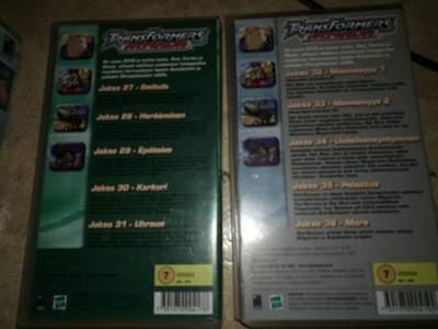 VHS videokasetti Transformer 1 kpl osa 8