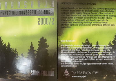 Vuosisarja 2000/2 Revontulet ( pienilyöntisiä kolikoita )