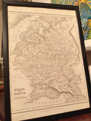 Vanha kartta n 1850, Venäjä ja Suomi