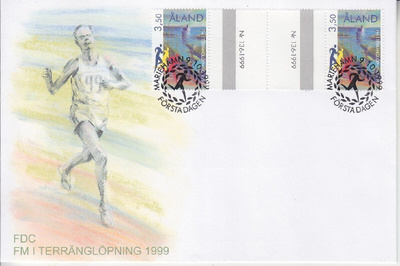 Åland FDC  LaPe 163 välilöparilla