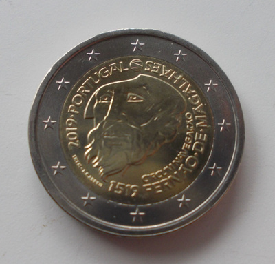 Portugali 2019 2 € Fernao de Magalhaes UNC