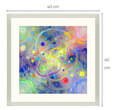 Uusi uniikki abstrakti art print taulu 40 cm x 40 cm
