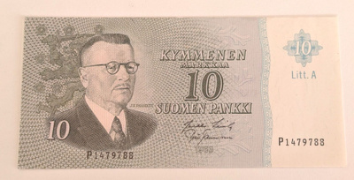10 Markkaa 1963 Litt. A P1479788