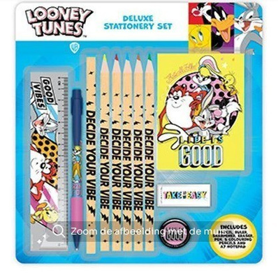 LOONEY TUNES DELUXE STATIONERY SET	(18 091)	kyniä, kumi, vii