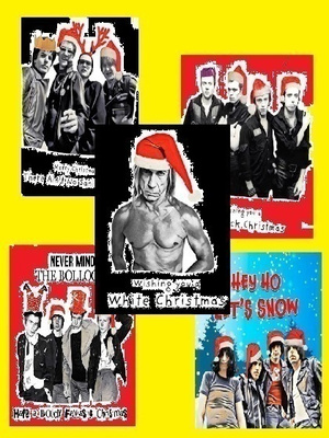 PUNK ROCK CHRISTMAS valokuvasetti 5kpl --- 9cm x 13cm