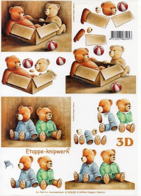 3D "°NALLET & PAHVILAATIKKO"° /Etappe-Knipwerk