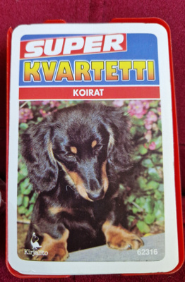 Koira kortit Super Kvartetti hieno kunto