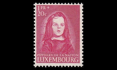 Luxemburg 469 ** Sotaorpojen hyväksi 1 Fr + 20 C (1950)