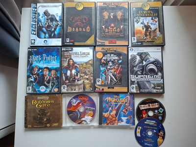 Pelipaketti, PC (13 kpl, Diablo, Star Wars...)