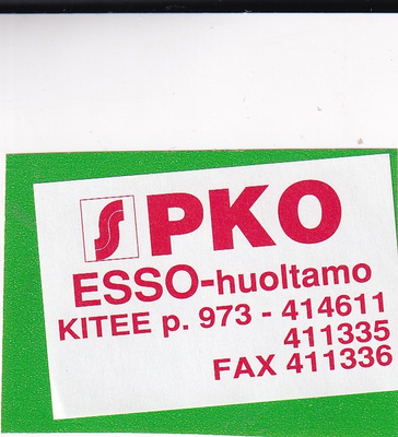 Kitee, PKO Esso - huoltamo    2/15