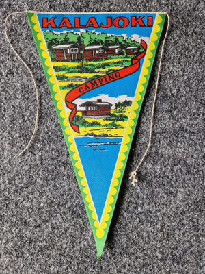 Kalajoki Camping vintage iso matkailuviiri