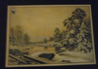 Kuhlman 1863: Haminanlahti talvella, WWF-kortti, taittopk,k.