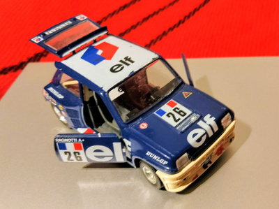 Renault 5 Turbo Bburago 1:24 Elf Ragnotti. 1980-luku.