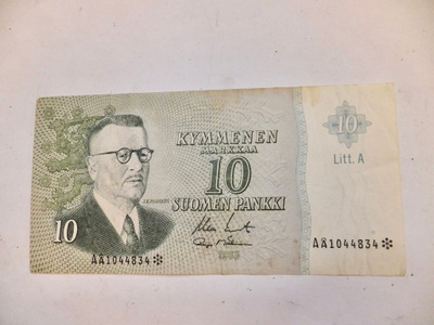10 mk 1963 LItt A AÅ-sarja * Tähti