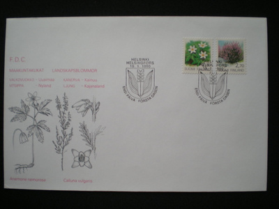FDC Uudet yleismerkit 19.1.1990 - LaPe 1097-1098