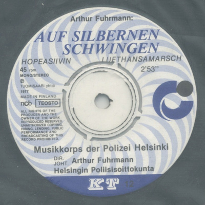 HELSINGIN POLIISISOITTOKUNTA: Hopeasiivin-marssi – 7” 1977