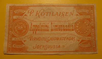 APPELSIINI LIMONAADIA P.KOTILAISEN VIRV. JUOM. TEHD. JOENSUU
