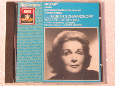 Mozart • Elisabeth Schwarzkopf • Lieder • Konzertarien CD
