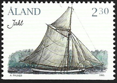 Åland 1995 ÅV 3 Rahtipurjelaivat - Jahti 2,30 mk ** LaPe 099