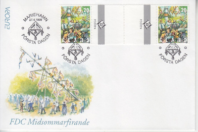 Åland FDC  LaPe 140 välilöparilla