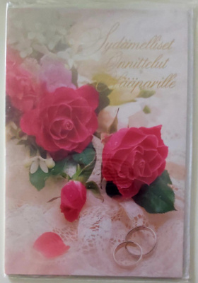HÄÄPARILLE 2-os. ONNITTELUKORTTI