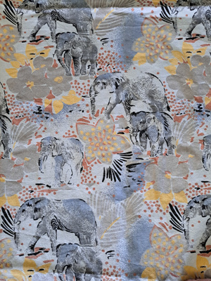 Norsukuvio pitkät verhot 220x165cm x2