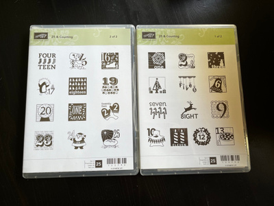 Stampin Up joulukalenteri leimasimet