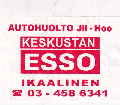 Ikaalinen Keskustan ESSO , Autohuolto Jii - Hoo   s7/2