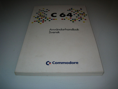 Commodore C64 Användarhandbok Svensk