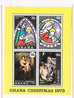 Ghana 1973 - Joulu Christmas ++ blokki