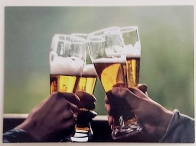 "Kippis..!"-KULKEMATON POSTIKORTTI