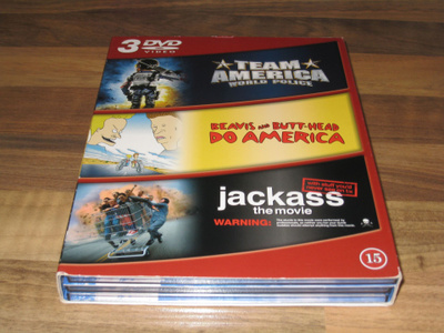 Team America-Beavis and Butt-Head-Jackass 3xdvd Boxi