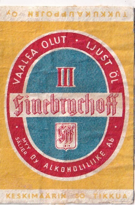 Vaalea Olut III Sinebrychoff   s15/1