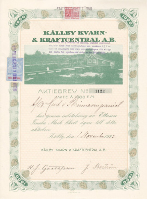 OKK 1923 Kållby Kvarn & Kraftcentral Ab, Kållby (Pedersöre)