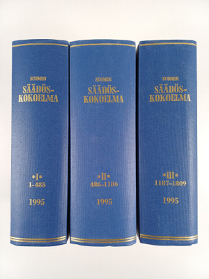Suomen säädöskokoelma 1995 1-3