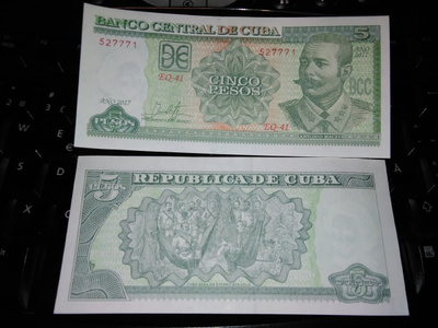 Kuuba Cuba 5 Pesos Antonio Maceo 2000-2017 P116 New UNC