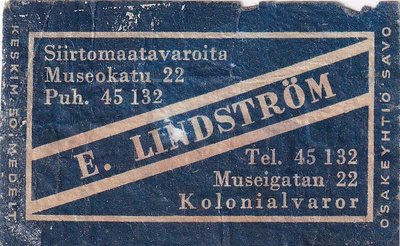 E. Lindström, Museokatu 22  b565