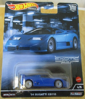 Bugatti EB110 SS Coupe 2 door Blue 1994 Hot Wheels 1:64