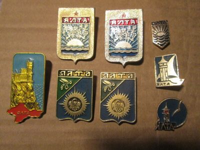 CCCP (Ukraina): kahdeksan vintage Jalta-pinssiä