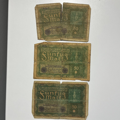 Saksa 50 mark 1919 (3kpl)