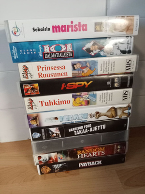 VHS elokuvat 10kpl paketti