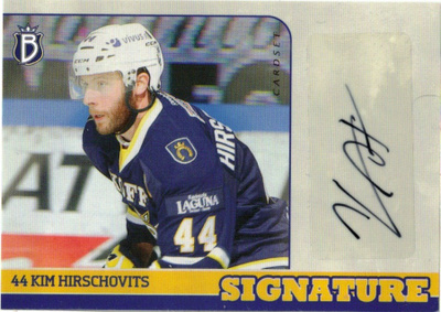 2014-15 Cardset KIM HIRSCHOVITS Blues HIFK Signature nimmari