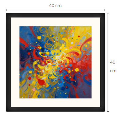 Uusi uniikki abstrakti art print taulu 40 cm x 40 cm